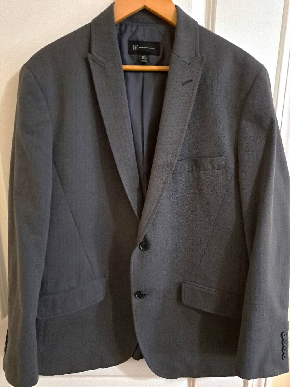 Grey Herringbone  INC Suit Jacket
